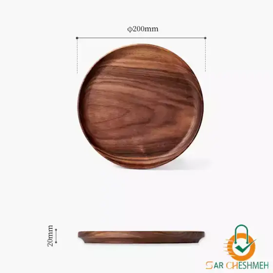 بشقاب چوبی گردویی نیچرهایک مدل NH21SJ005