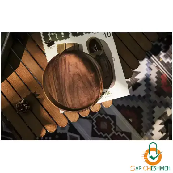 بشقاب چوبی گردویی نیچرهایک مدل NH21SJ005