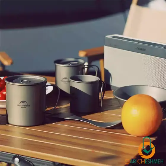 لیوان و کاسه تیتانیومی نیچرهایک مدل NH20CJ00520