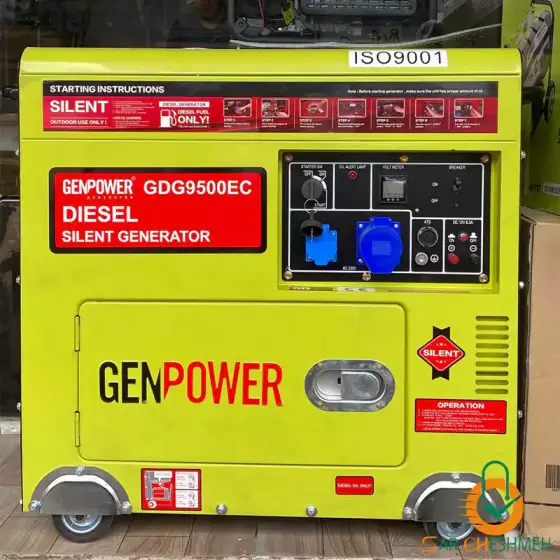 موتور برق دیزلی 8800 وات جن پاور مدل GDG9500EC