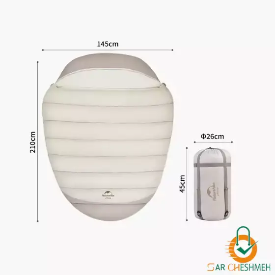 کیسه خواب حلزونی دو نفره نیچرهایک مدل CNH22SD003
