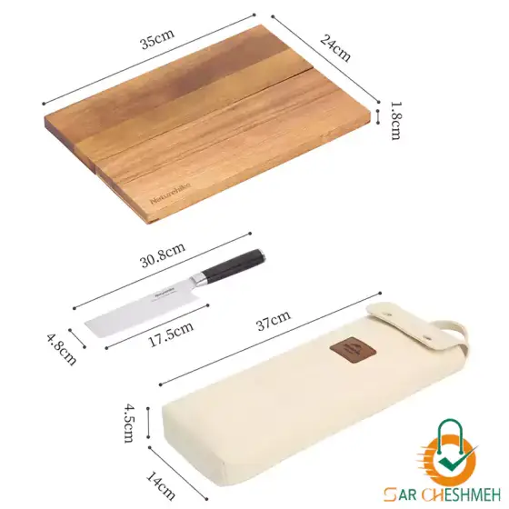 ست چاقو و تخته برش نیچرهایک مدل NH21CJ005