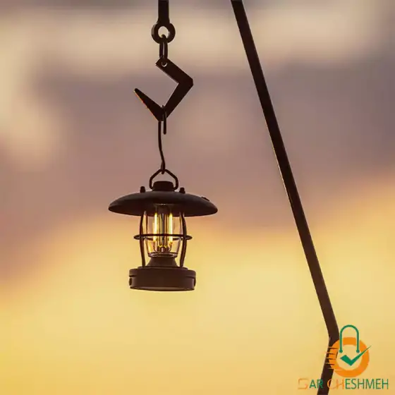 چراغ فانوسی رترو کمپینگ بلک داگ مدل BD-LYD010