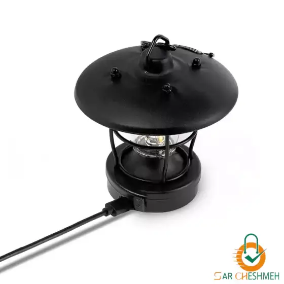 چراغ فانوسی رترو کمپینگ بلک داگ مدل BD-LYD010