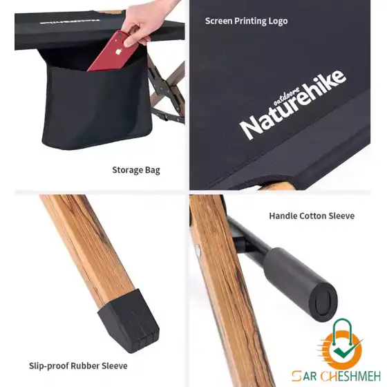 تخت تاشو کمپینگ XJC03 نیچرهایک مدل NH19X003-C