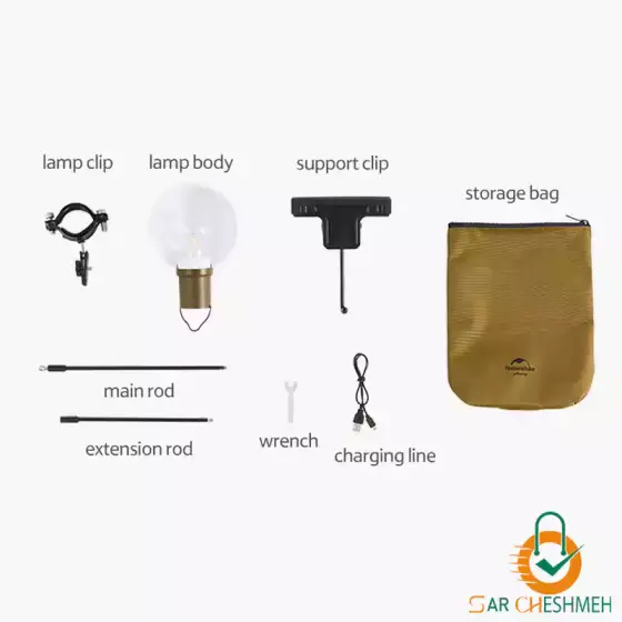 چراغ کمپینگ شارژی نیچرهایک مدل NH22ZM002