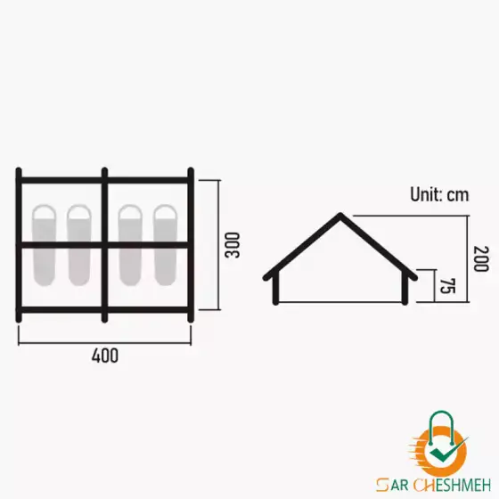چادر بادی ایر 12.0 نیچرهایک مدل NH22ZP015
