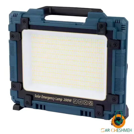 پروژکتور شارژی خورشیدی اسمال سان 200 وات مدل W8109-1