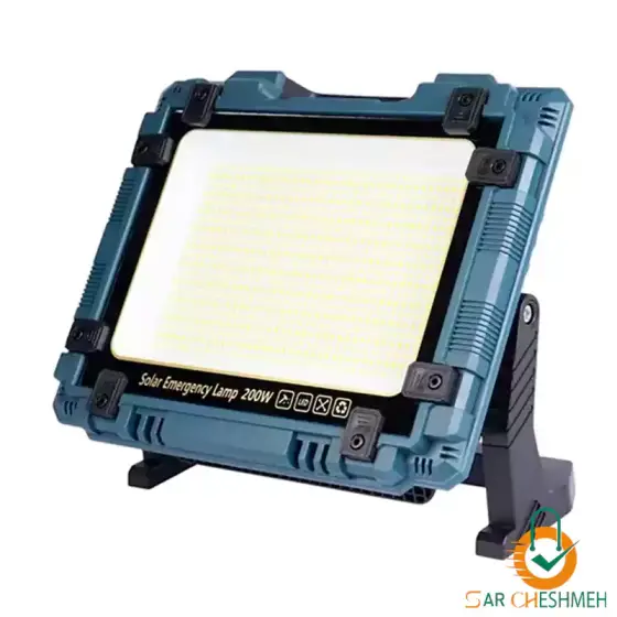 پروژکتور شارژی خورشیدی اسمال سان 200 وات مدل W8109-1
