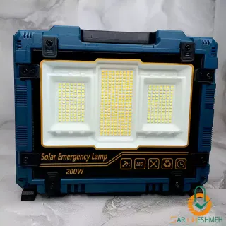 پروژکتور شارژی خورشیدی 200 وات مدل W8121-1