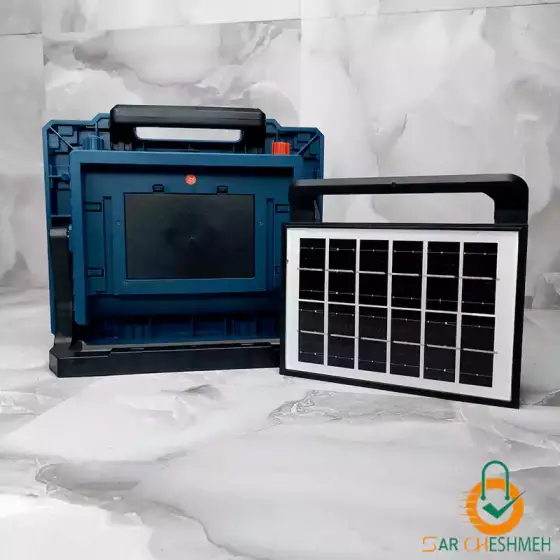 پروژکتور شارژی خورشیدی 200 وات مدل W8121-1