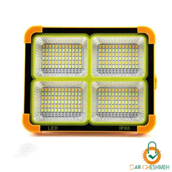 چراغ پروژکتور شارژی خورشیدی 1000 وات اسمال سان مدل SL-D8