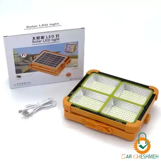 چراغ پروژکتور شارژی خورشیدی 1000 وات اسمال سان مدل SL-D8