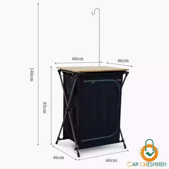 میز تاشو آشپزخانه چوبی کمپینگ نیچرهایک مدل NH22JU015