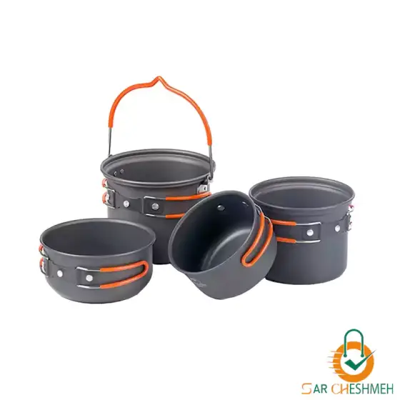 ست ظروف چهار تکه کمپینگ نیچرهایک مدل NH18T018-G