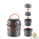ست ظروف چهار تکه کمپینگ نیچرهایک مدل NH18T018-G