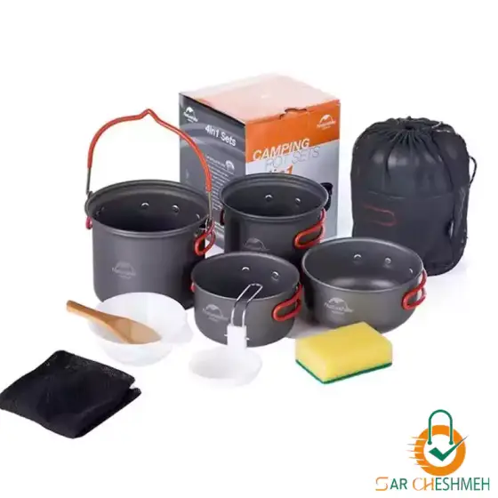 ست ظروف چهار تکه کمپینگ نیچرهایک مدل NH18T018-G