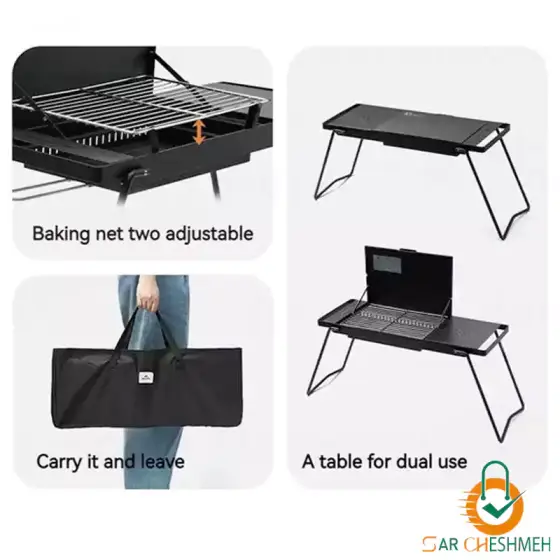 اجاق زغالی رومیزی تاشو کمپینگ نیچرهایک مدل CNK2450CF014