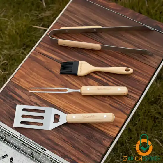 ست ابزار باربیکیو 4 تکه نیچرهایک مدل NH20SK007