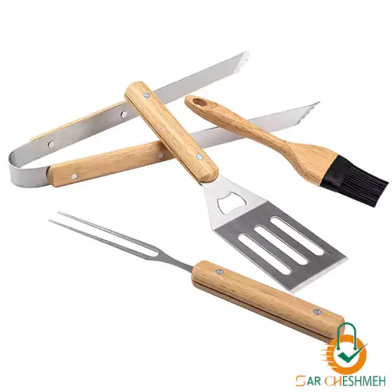 ست ابزار باربیکیو 4 تکه نیچرهایک مدل NH20SK007