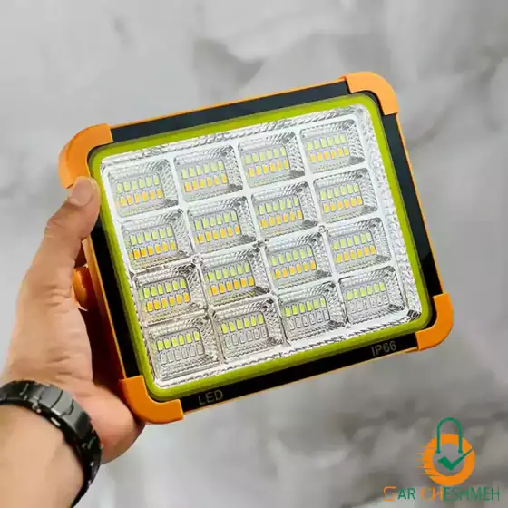 پروژکتور شارژی خورشیدی 1000 وات 7 باطری زینگارو مدل D9