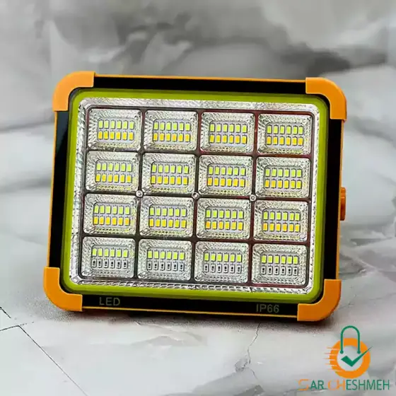 پروژکتور شارژی خورشیدی 1000 وات 7 باطری زینگارو مدل D9