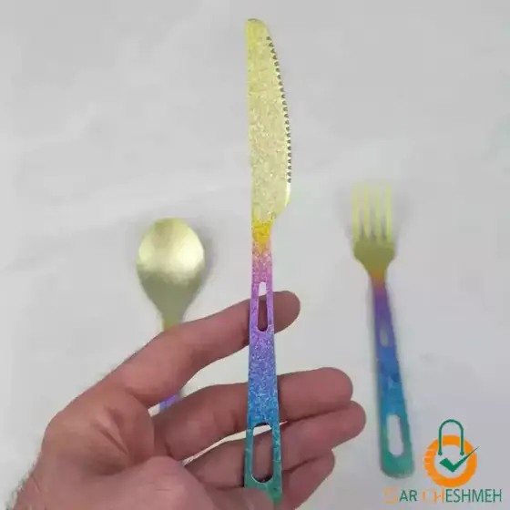 ست قاشق و چنگال تیتانیومی ماونتین هایکر مدل SZK1047