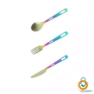 ست قاشق و چنگال تیتانیومی ماونتین هایکر مدل SZK1047