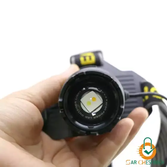 چراغ پیشانی نور زرد و سفید اسمال سان ZY-T502