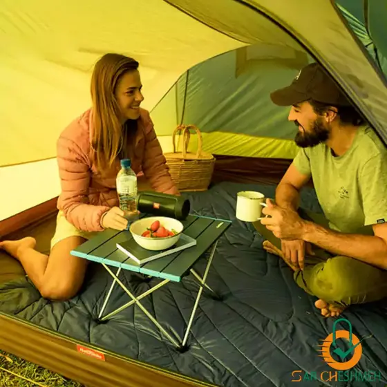 میز آلومنیومی تاشو نیچرهایک سایز بزرگ مدل NH19Z008-Z