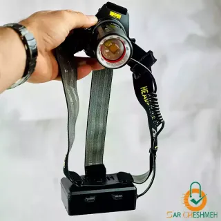 چراغ پیشانی نور زرد و سفید اسمال سان مدل ZY-TD174