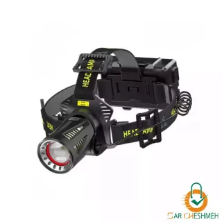 چراغ پیشانی نور زرد و سفید اسمال سان مدل ZY-TD174