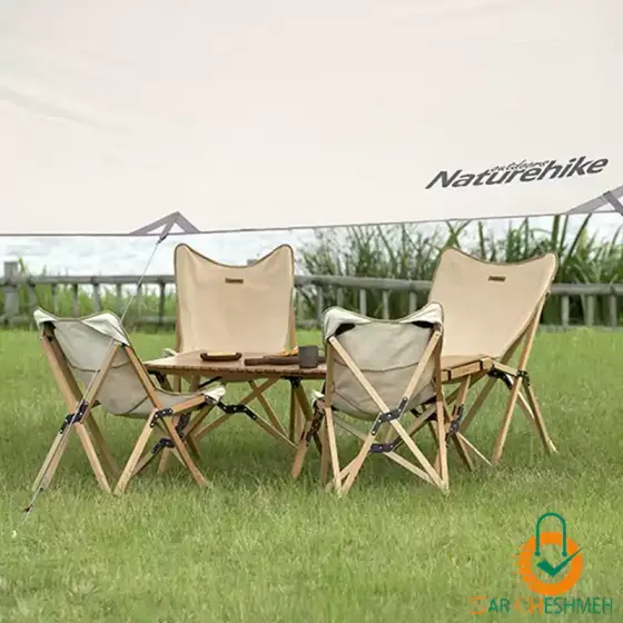 صندلی چوبی تاشو کمپینگ نیچرهایک مدل NH19JJ008