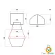 چادر اتوماتیک گنبدی شکل 3 الی 4 نفره نیچرهایک مدل CNK230WS018