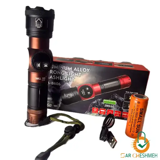 چراغ قوه فانوسی زومدار اسمال سان مدل ZY-B606