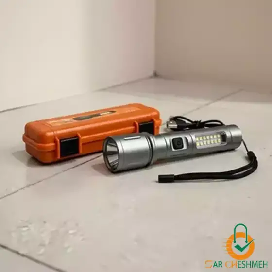 چراغ قوه جیبی فانوس دار اسمال سان مدل ZY-603