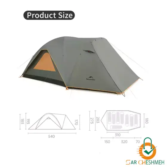 چادر 8 نفره کمپینگ نیچرهایک مدل CNK2550WS018