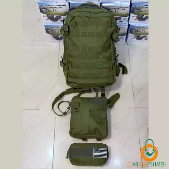 کوله پشتی 50 لیتری 3 تکه چند کاربرده تاکتیکال