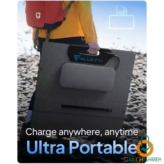 پنل خورشیدی قابل حمل 200 وات BLUETTI مدل MP200