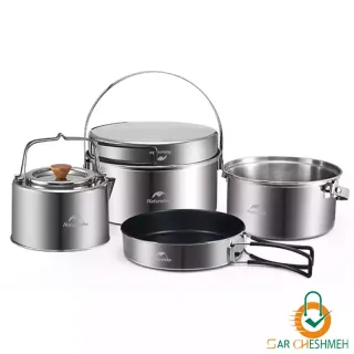 ست ظروف استیل کمپینگ نیچرهایک مدل NH22CJ005