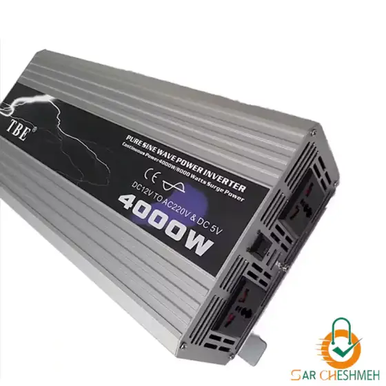اینورتر مبدل برق خودرو تی بی ای مدل TBE4000W تمام سینوسی