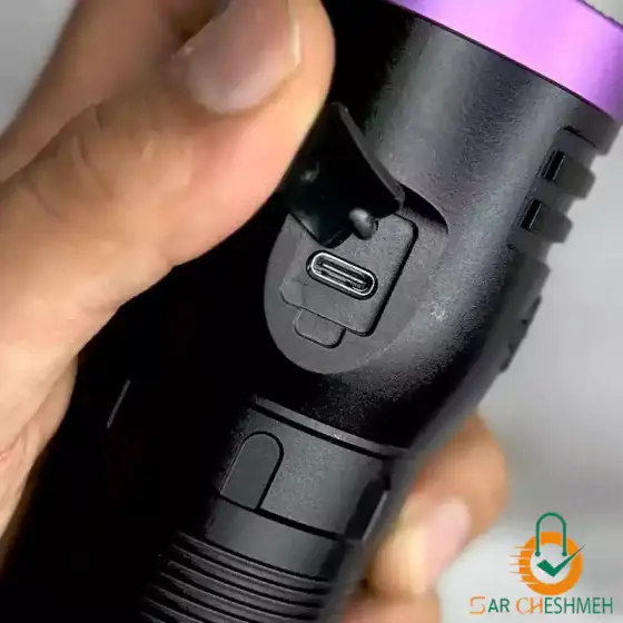 چراغ قوه 6 لامپ یووی UV اسمال سان مدل ZY-H4 6LED