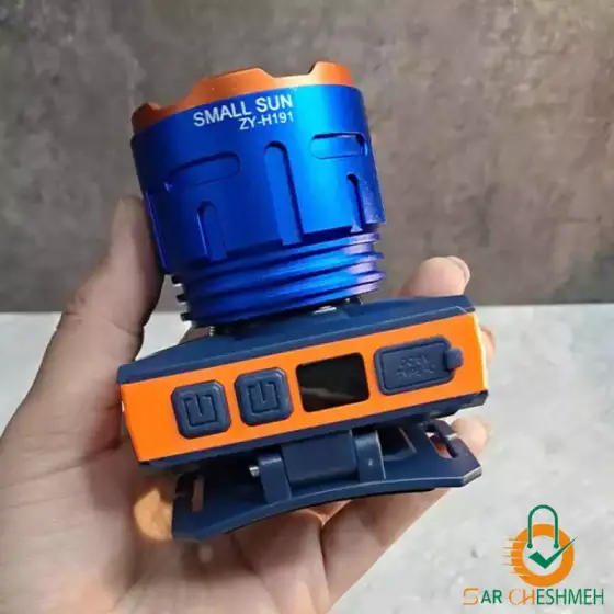 چراغ پیشانی نور زرد و سفید اسمال سان مدل ZY-H191
