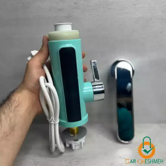 شیر آب برقی گرم کن دار 3000w (آبی)