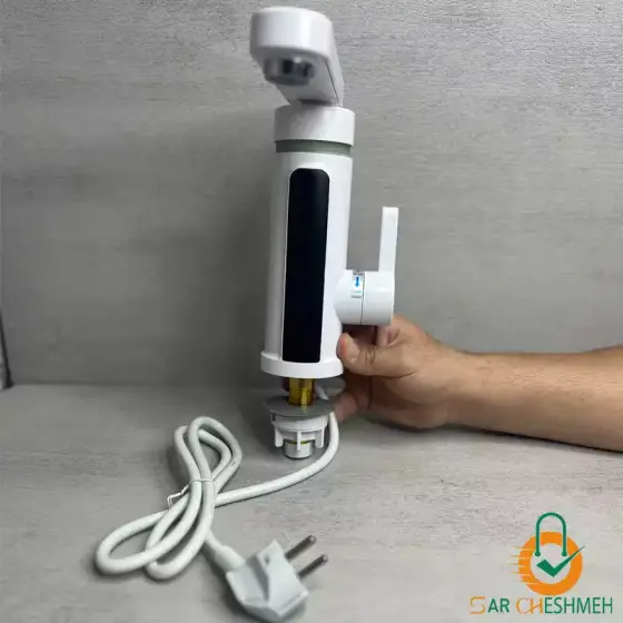 شیر آب برقی گرم کن دار 3000w (سفید)