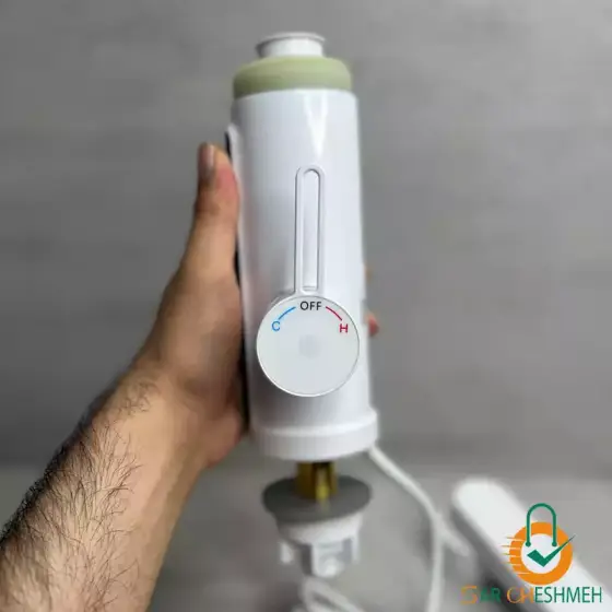 شیر آب برقی گرم کن دار 3000w (سفید)