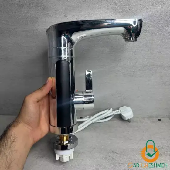 شیر برقی استیل دارای گرم کن فوری با صفحه نمایش LED