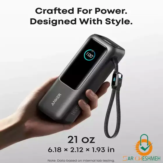 پاوربانک 25000 میلی آمپر 165 وات آنکر مدل A1695H11