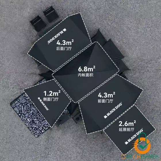 چادر کابین دار 4 تا 5 نفره بلک‌ داگ مدل CBD2450WS050
