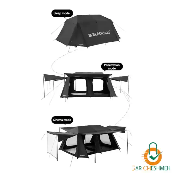 چادر اتوماتیک 5-8 نفره کابین گنبدی بلک‌ داگ مدل CBD2300ZP012
